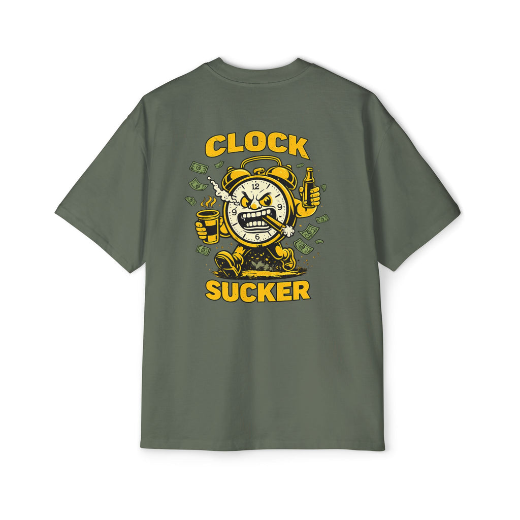 Clock Sucker Graphic Tee — Bold Retro Alarm Clock Design