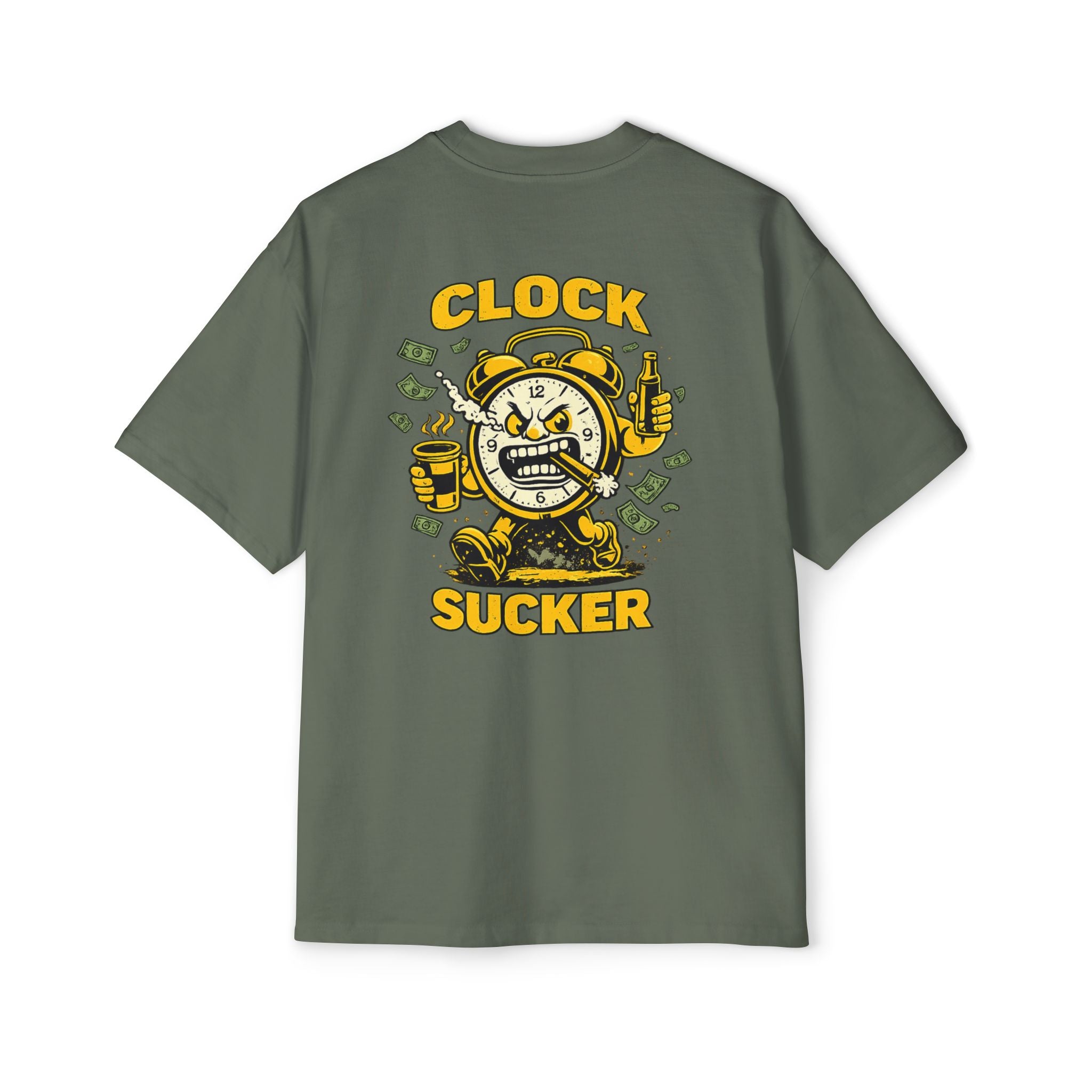 Clock Sucker Graphic Tee — Bold Retro Alarm Clock Design