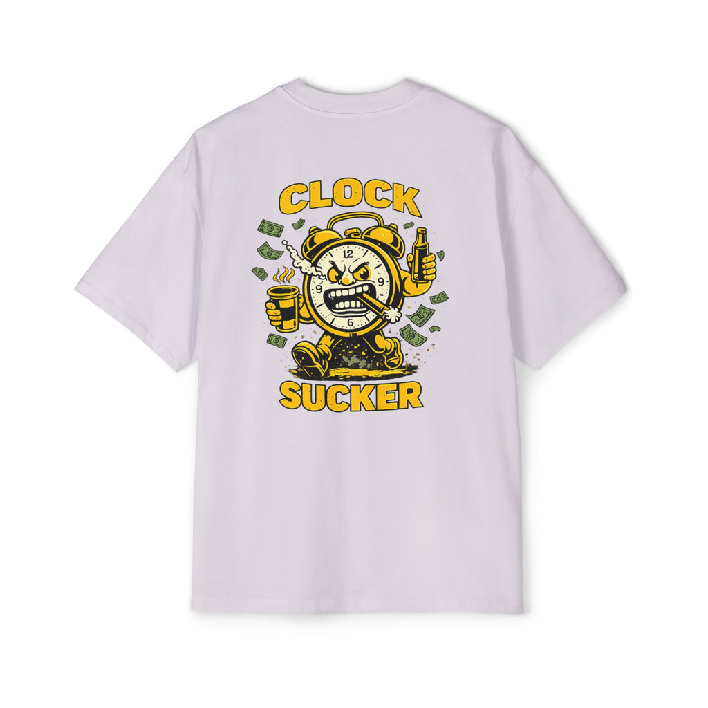Clock Sucker Graphic Tee — Bold Retro Alarm Clock Design