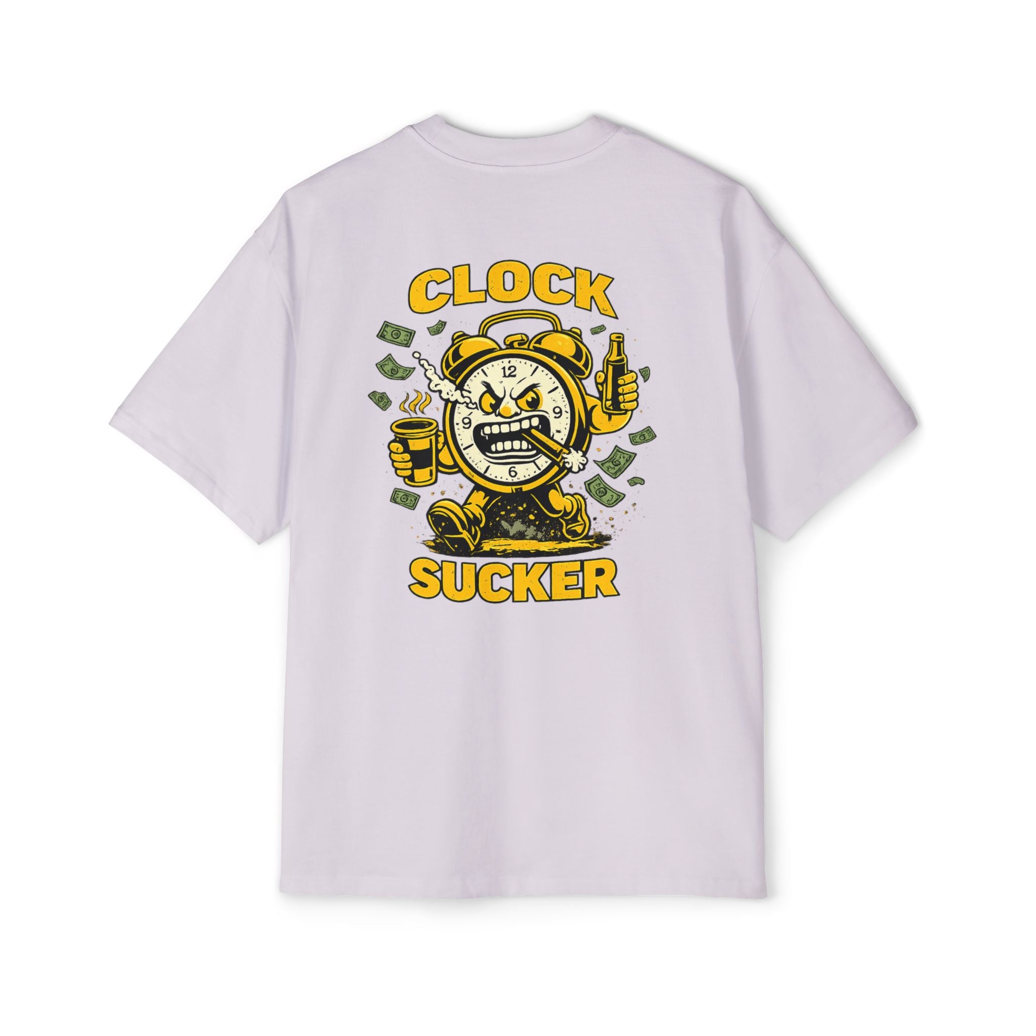 Clock Sucker Graphic Tee — Bold Retro Alarm Clock Design