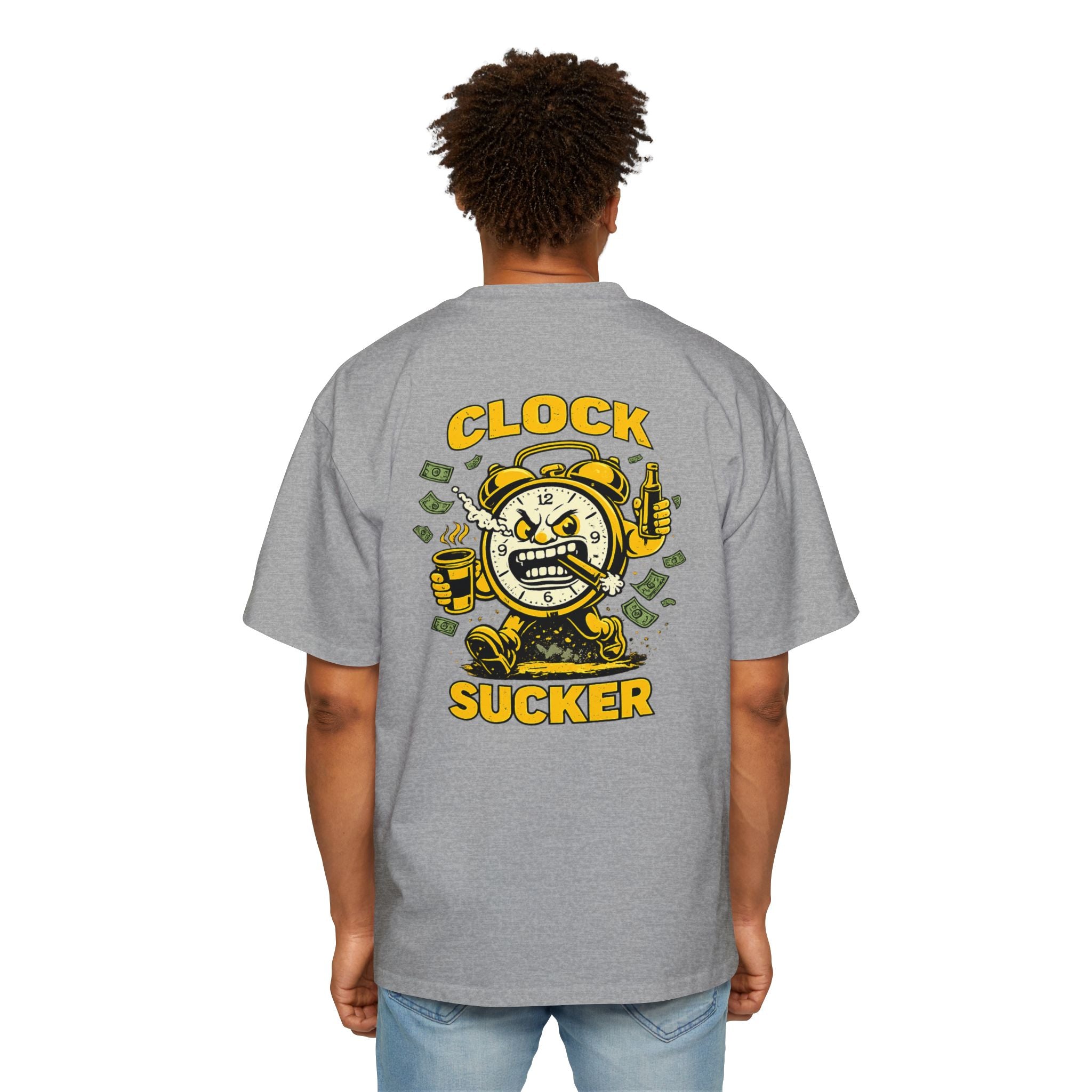 Clock Sucker Graphic Tee — Bold Retro Alarm Clock Design