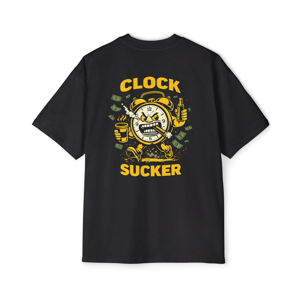 Clock Sucker Graphic Tee — Bold Retro Alarm Clock Design