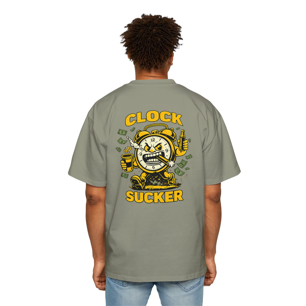 Clock Sucker Graphic Tee — Bold Retro Alarm Clock Design