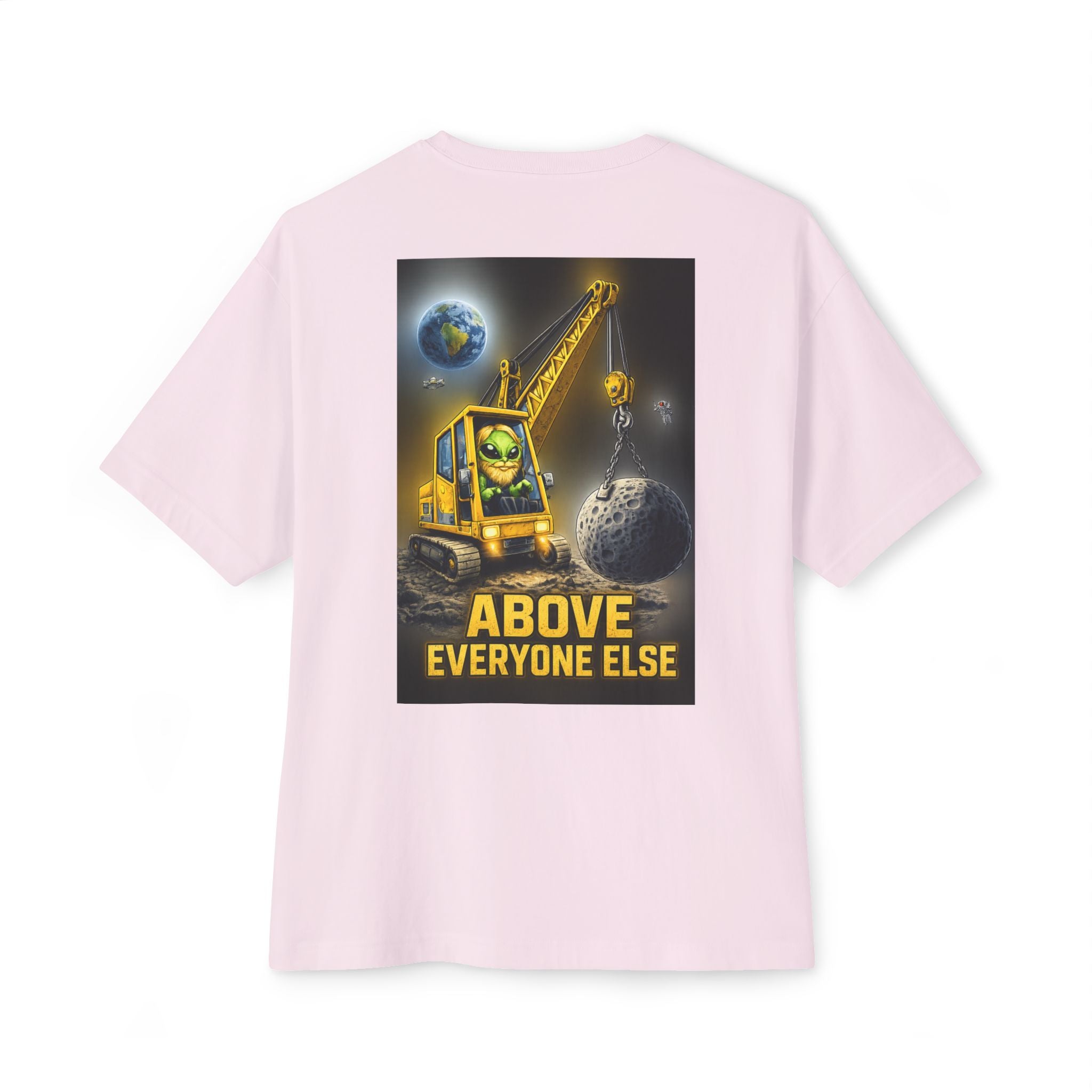 Above Evereyone Alien — Minimal Pink Daisy Chest Graphic