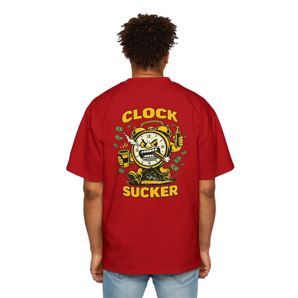 Clock Sucker Graphic Tee — Bold Retro Alarm Clock Design