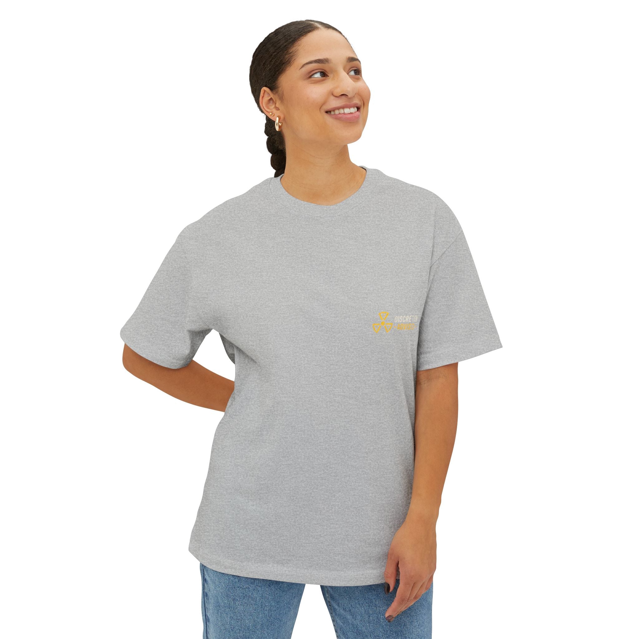 Above Evereyone Alien — Minimal Pink Daisy Chest Graphic