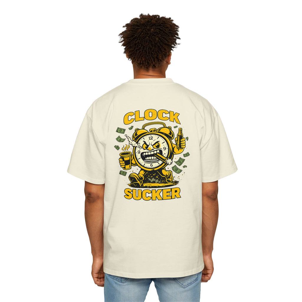 Clock Sucker Graphic Tee — Bold Retro Alarm Clock Design