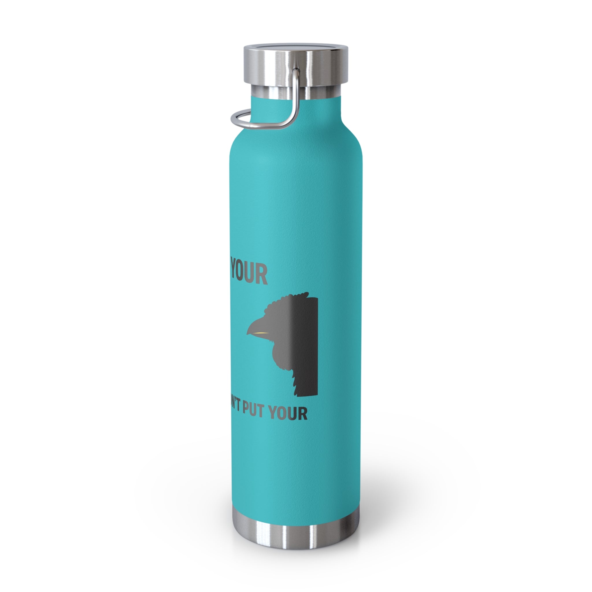 Insulated 22oz Copper Bottle — “Don’t Put Your” Graphic Travel Thermos