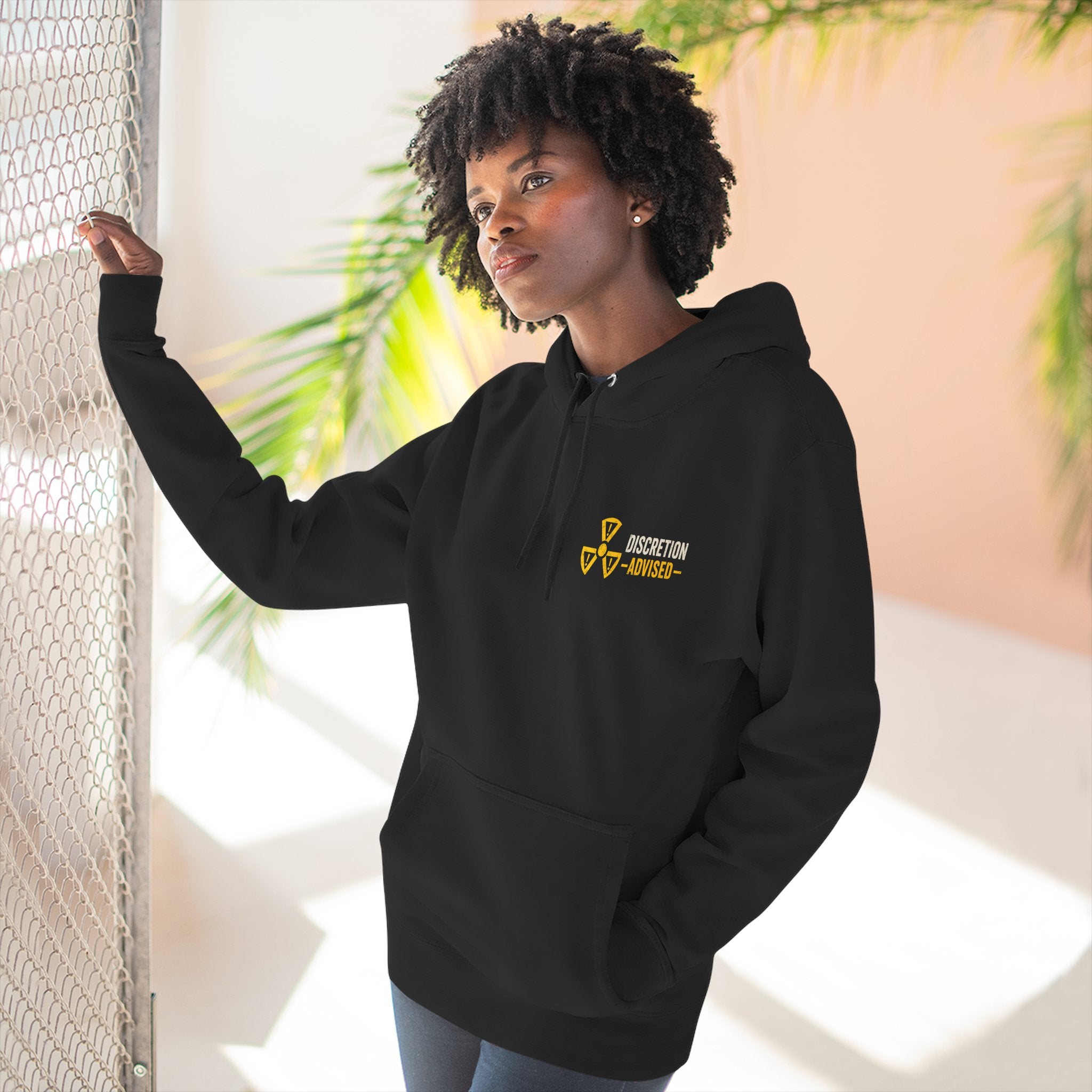 Three-Panel Fleece Hoodie — Vintage Worker vs. Rich Illustration Pullover
