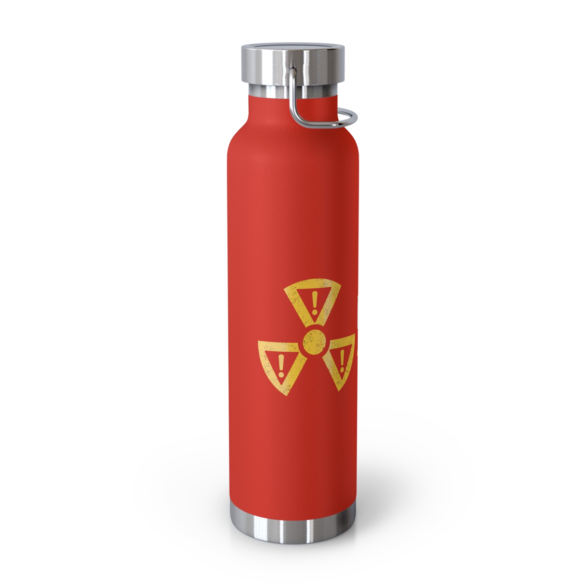 Insulated 22oz Water Bottle — 'Discretion Advised' Radiation Icon Stainless Vacuum Bottle