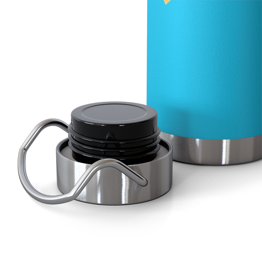 Insulated 22oz Water Bottle — 'Discretion Advised' Radiation Icon Stainless Vacuum Bottle