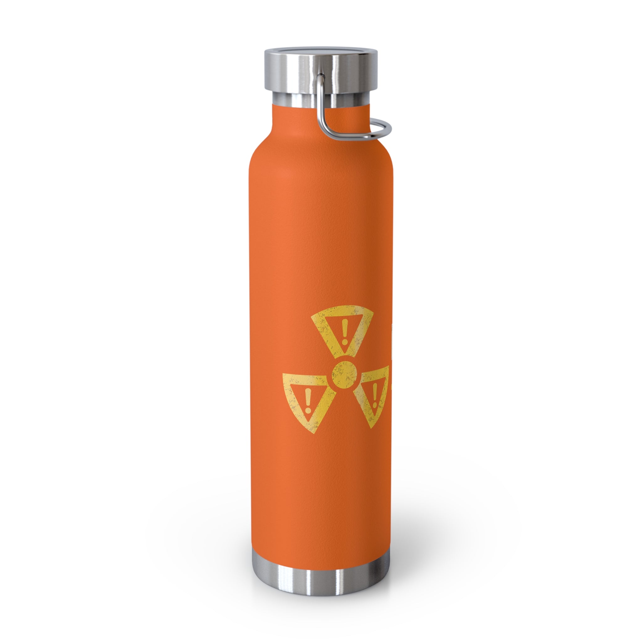 Insulated 22oz Water Bottle — 'Discretion Advised' Radiation Icon Stainless Vacuum Bottle