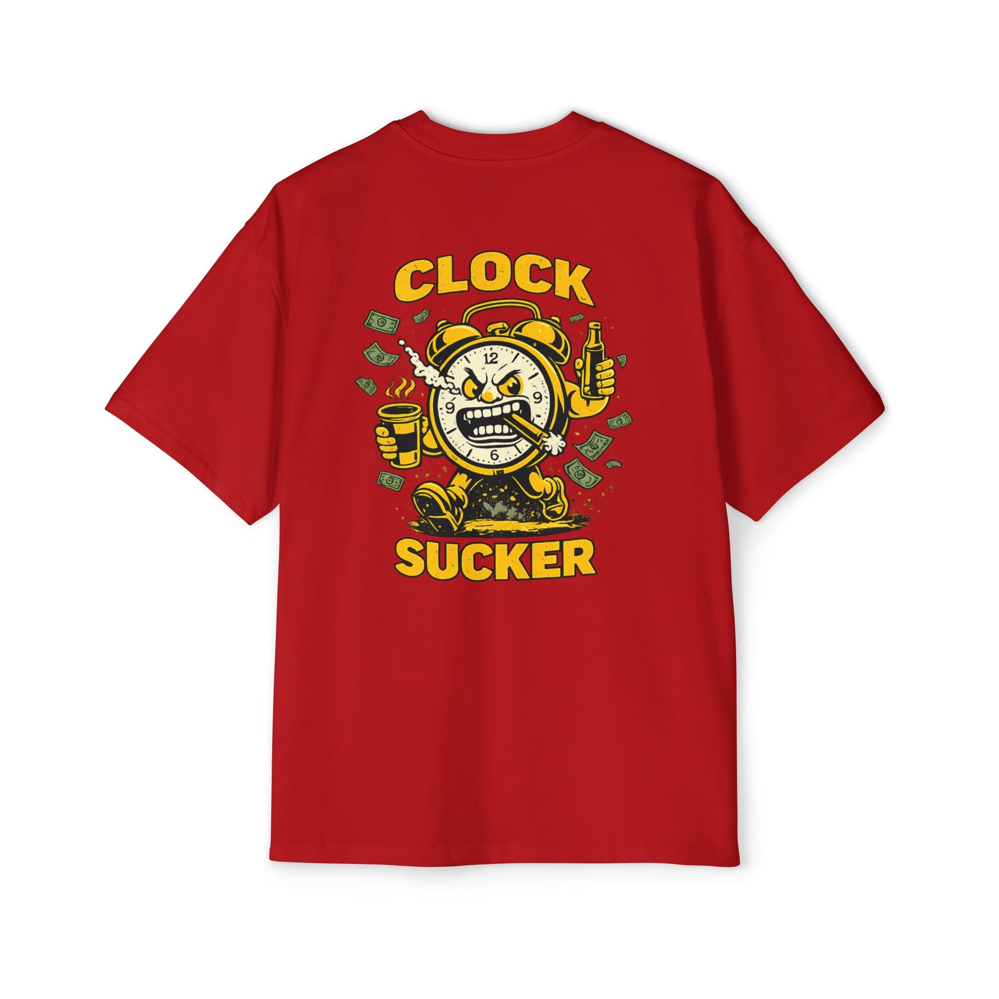 Clock Sucker Graphic Tee — Bold Retro Alarm Clock Design