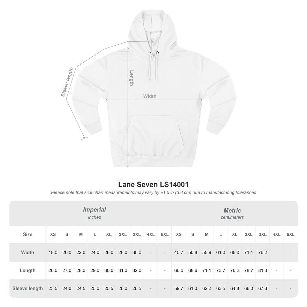 Three-Panel Fleece Hoodie — Vintage Worker vs. Rich Illustration Pullover