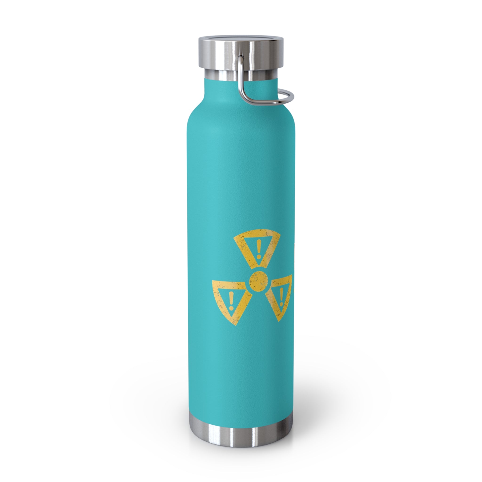 Insulated 22oz Water Bottle — 'Discretion Advised' Radiation Icon Stainless Vacuum Bottle