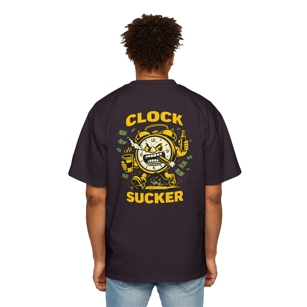 Clock Sucker Graphic Tee — Bold Retro Alarm Clock Design