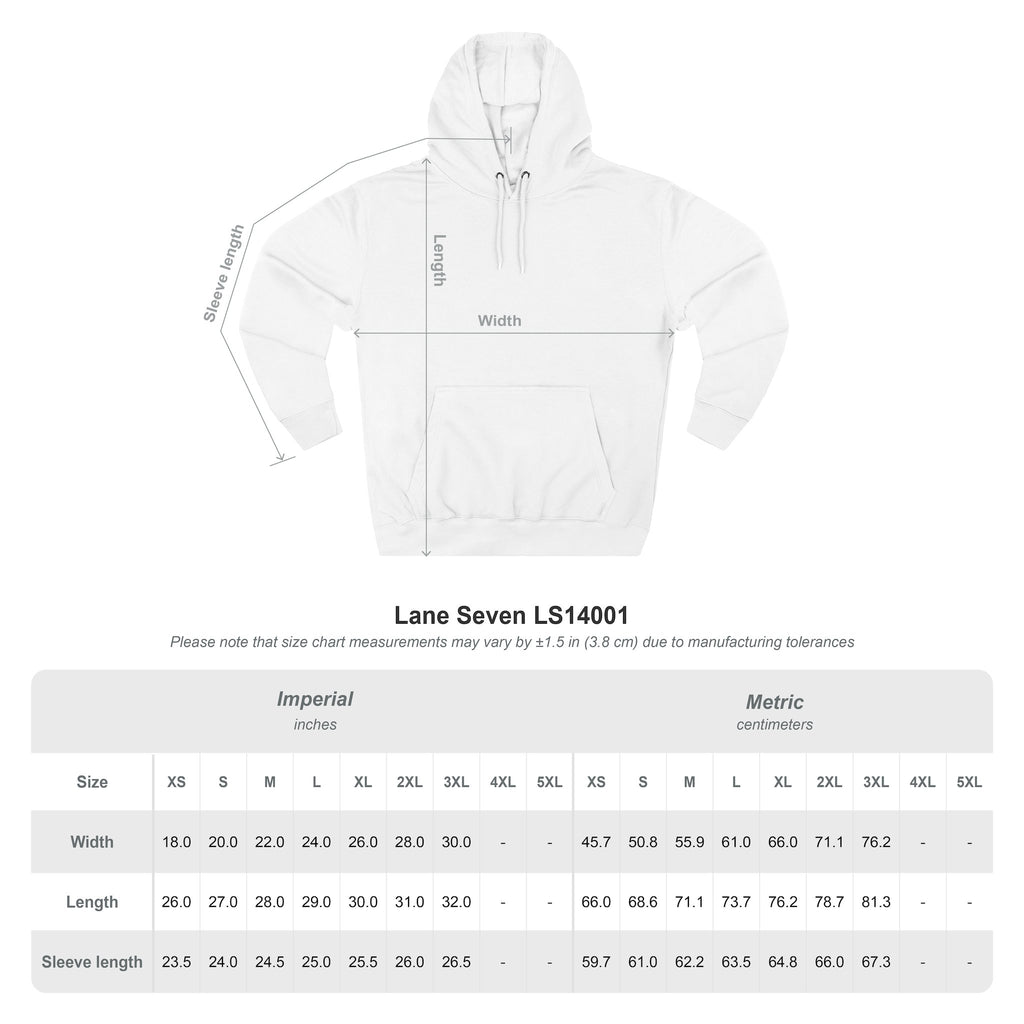 Three-Panel Fleece Hoodie — Vintage Worker vs. Rich Illustration Pullover
