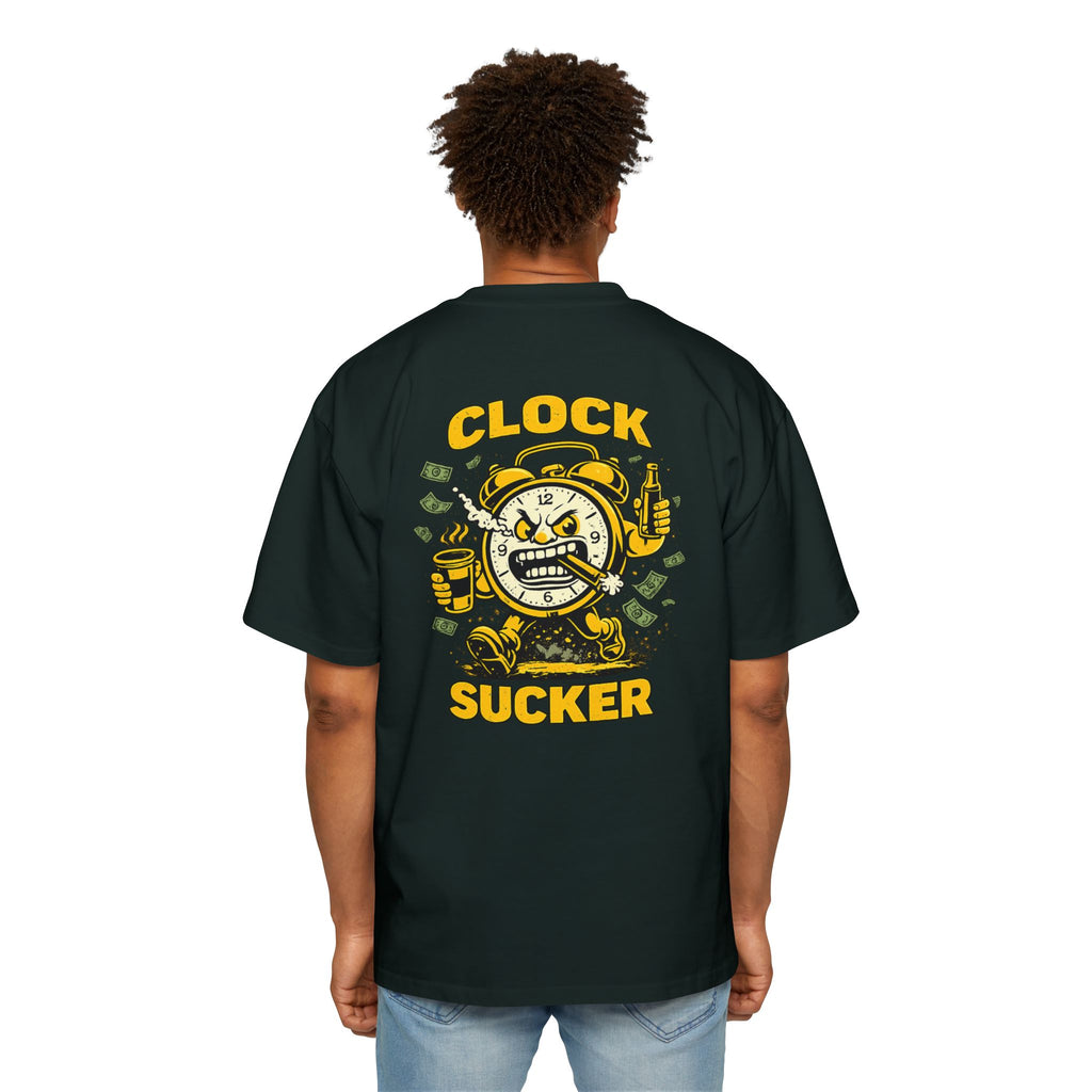 Clock Sucker Graphic Tee — Bold Retro Alarm Clock Design