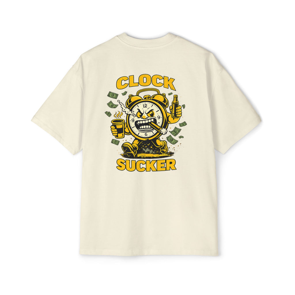Clock Sucker Graphic Tee — Bold Retro Alarm Clock Design