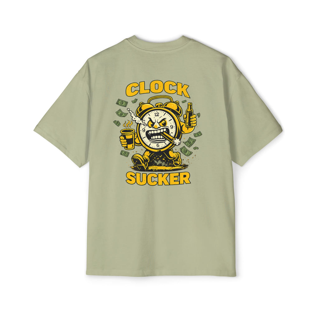 Clock Sucker Graphic Tee — Bold Retro Alarm Clock Design