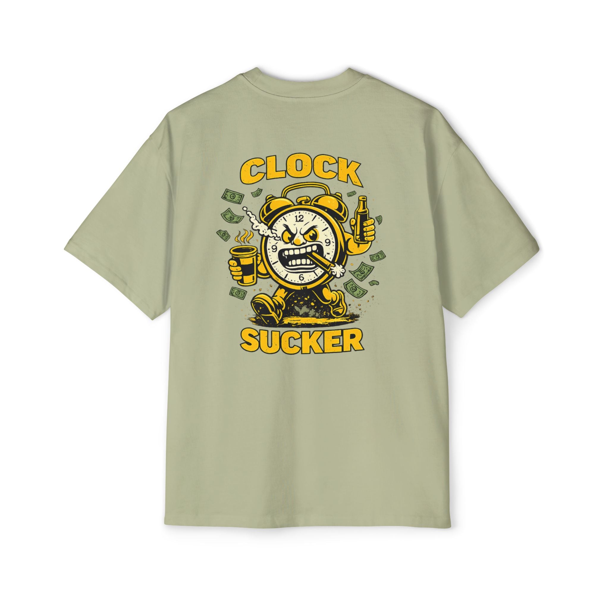 Clock Sucker Graphic Tee — Bold Retro Alarm Clock Design