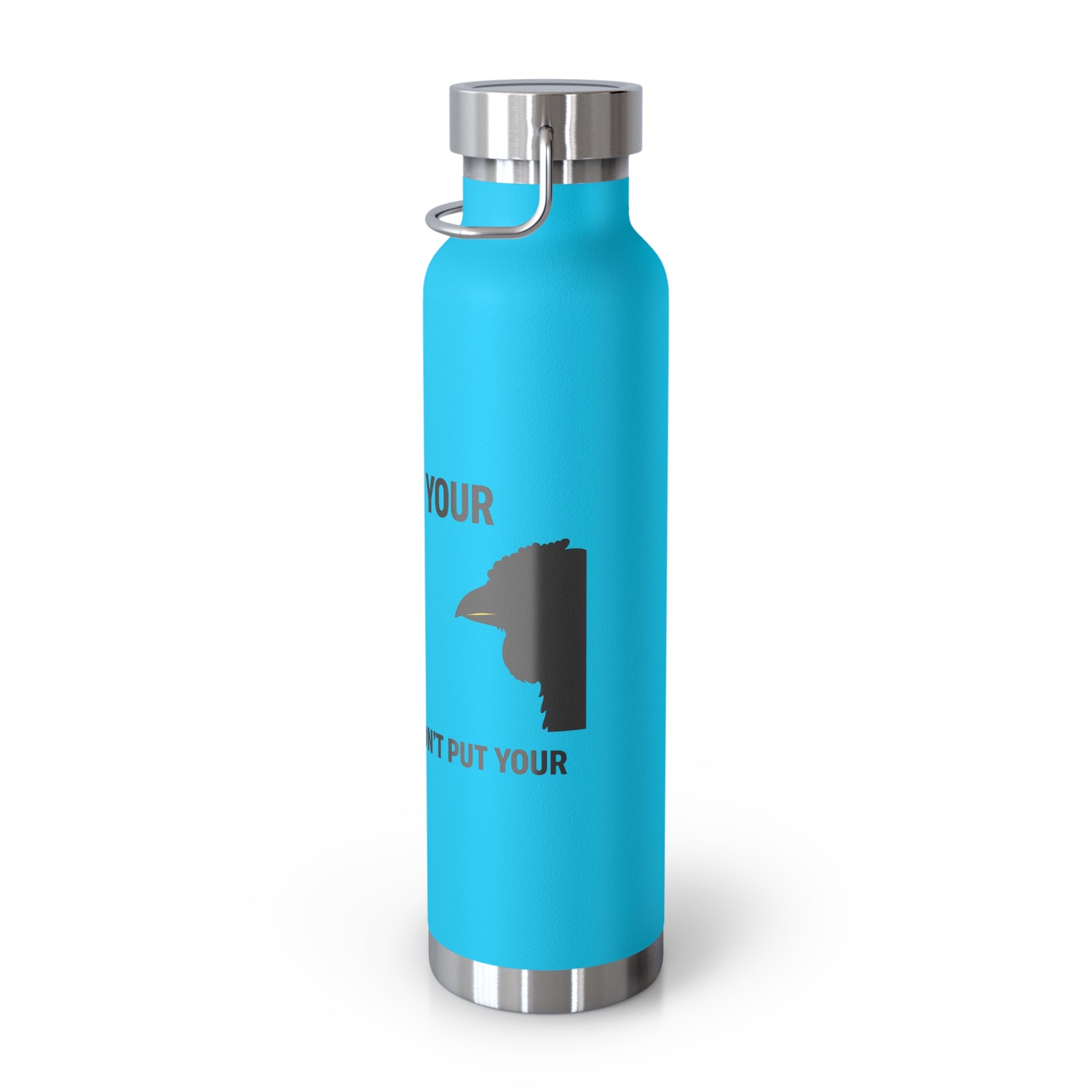 Insulated 22oz Copper Bottle — “Don’t Put Your” Graphic Travel Thermos