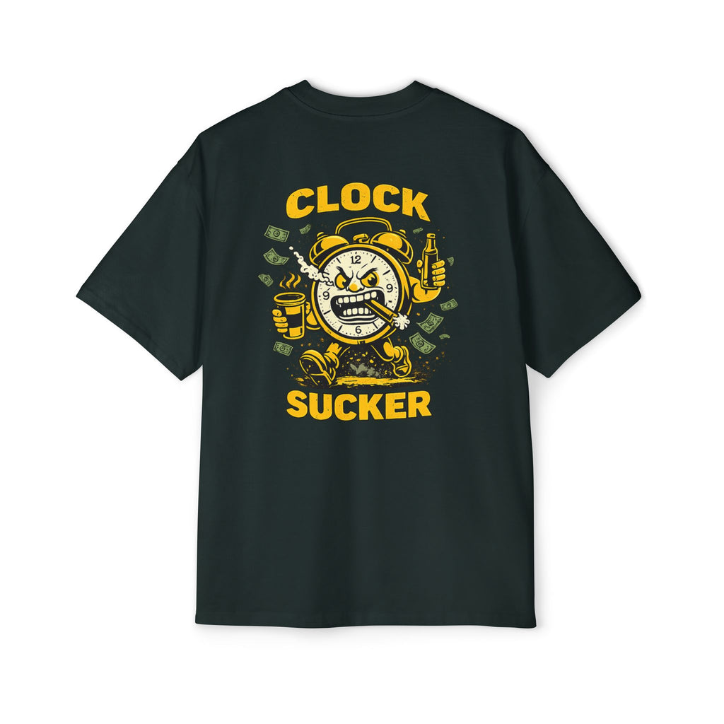 Clock Sucker Graphic Tee — Bold Retro Alarm Clock Design