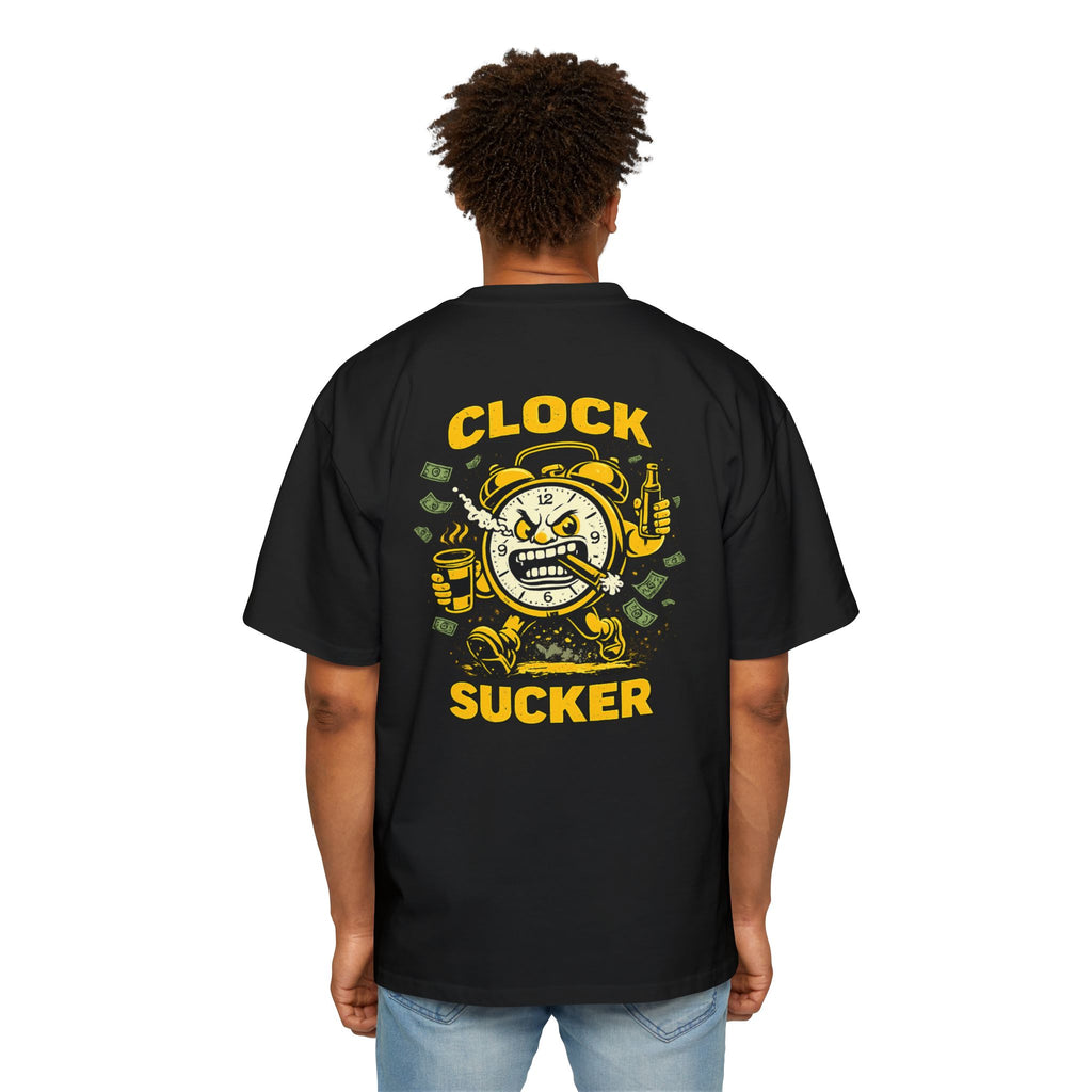 Clock Sucker Graphic Tee — Bold Retro Alarm Clock Design