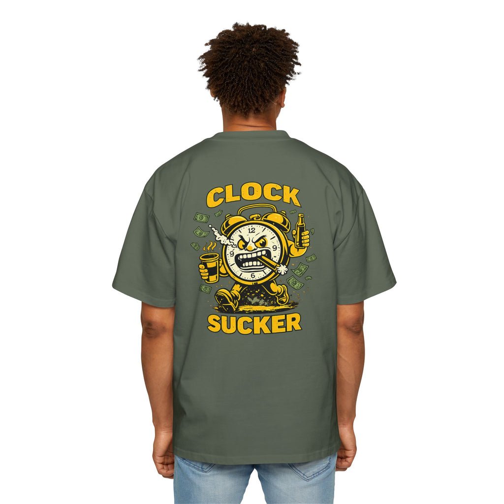 Clock Sucker Graphic Tee — Bold Retro Alarm Clock Design