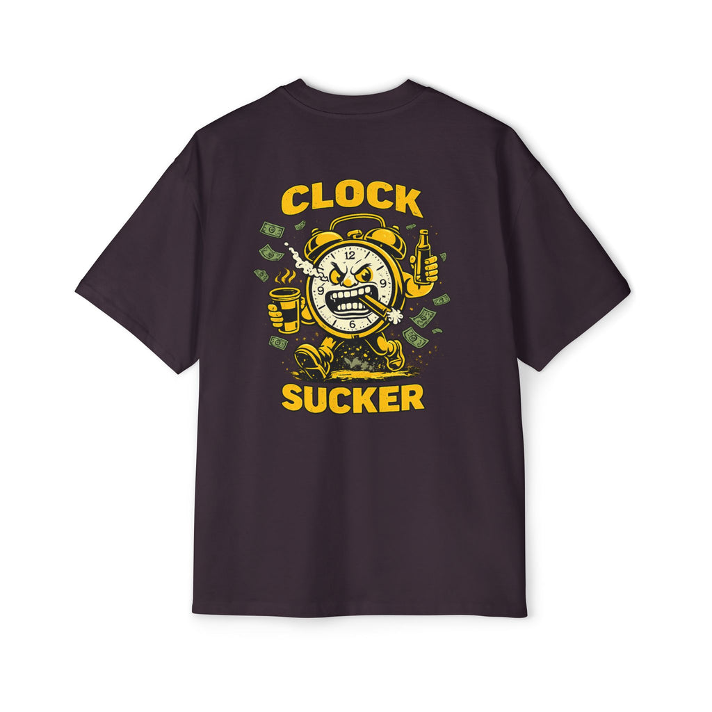 Clock Sucker Graphic Tee — Bold Retro Alarm Clock Design