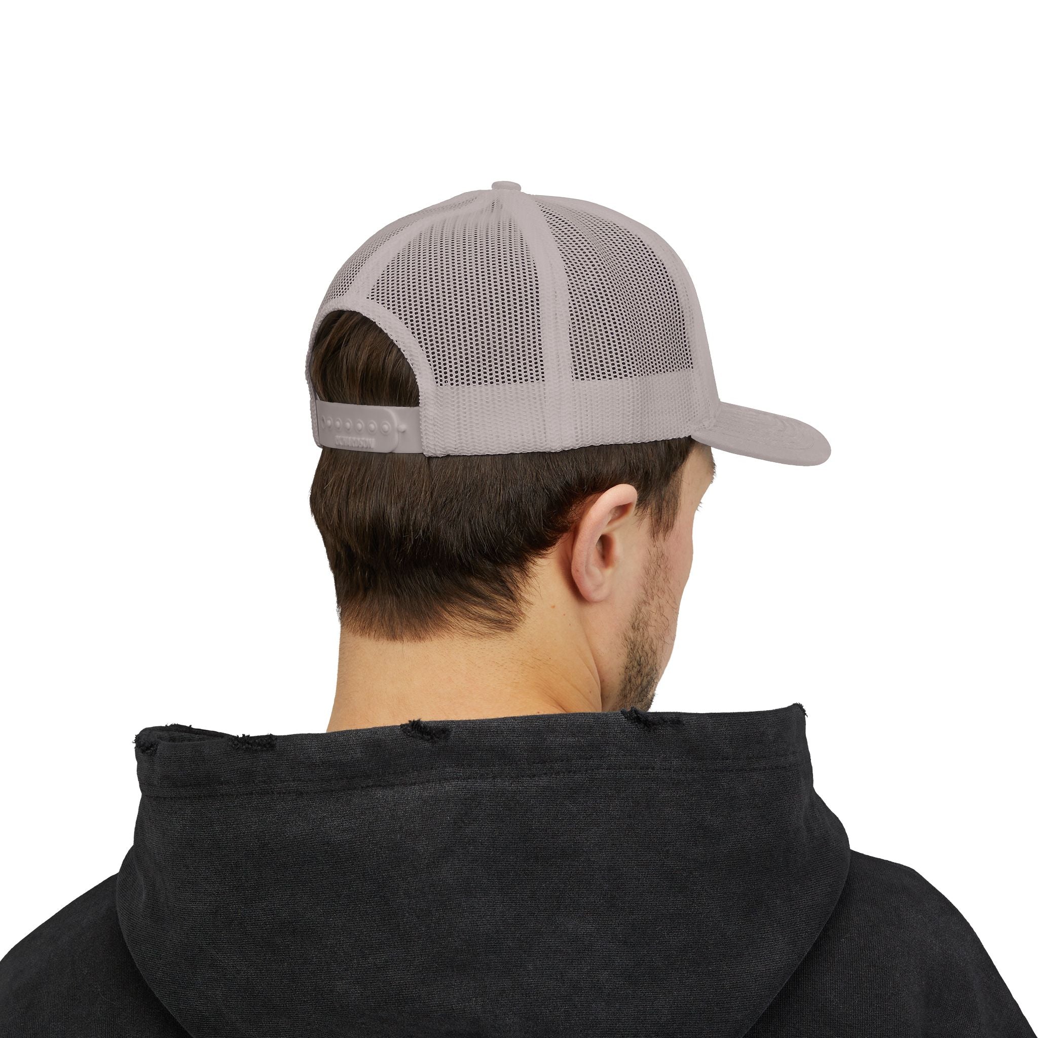 CEO of Chaos Trucker Cap — Distressed Graphic Snapback Hat for Outdoor & Streetwear