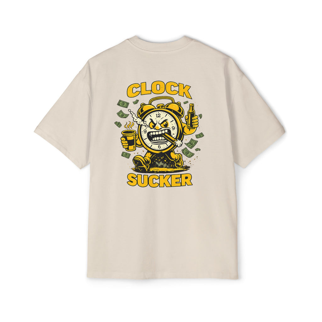 Clock Sucker Graphic Tee — Bold Retro Alarm Clock Design