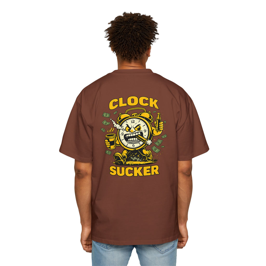 Clock Sucker Graphic Tee — Bold Retro Alarm Clock Design