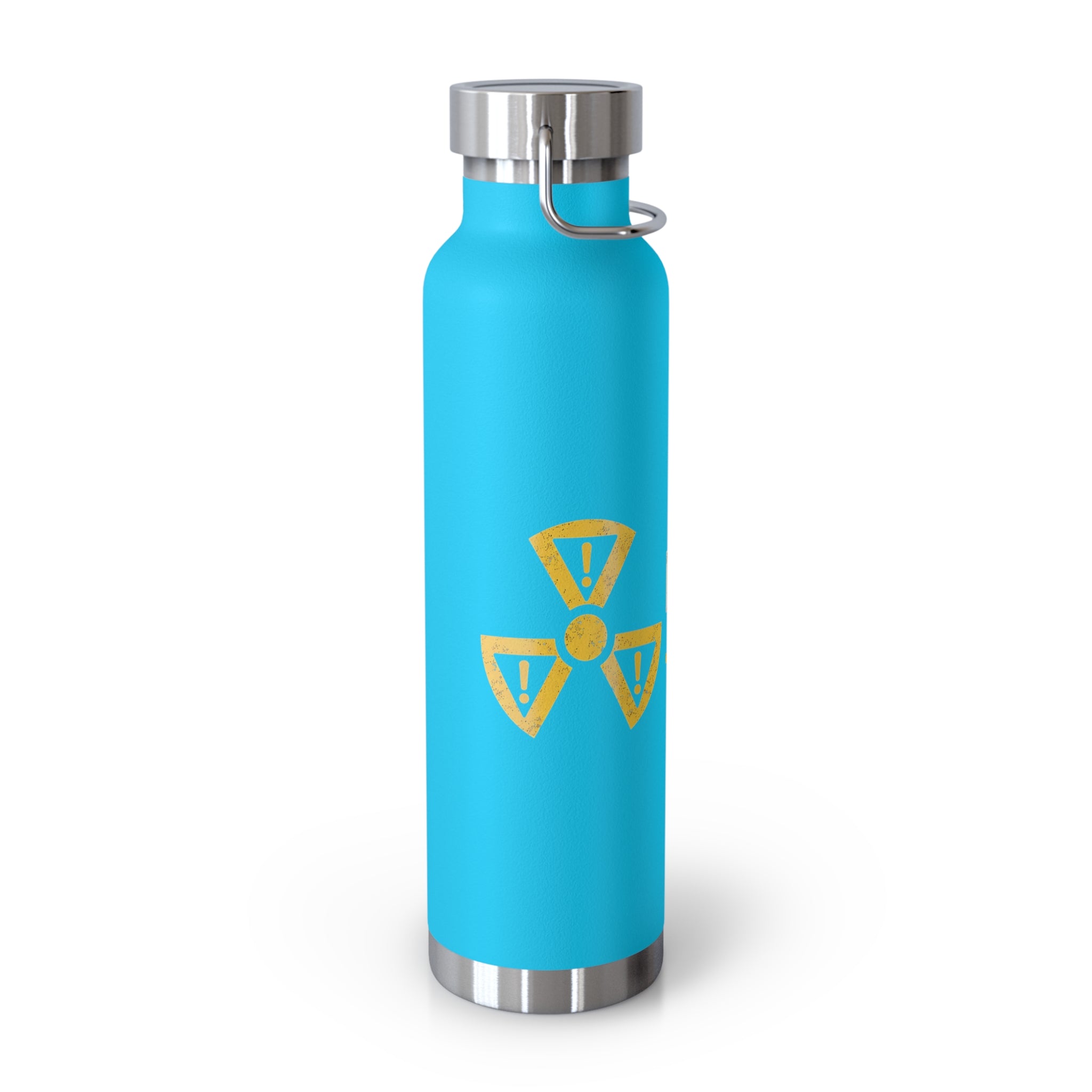 Insulated 22oz Water Bottle — 'Discretion Advised' Radiation Icon Stainless Vacuum Bottle