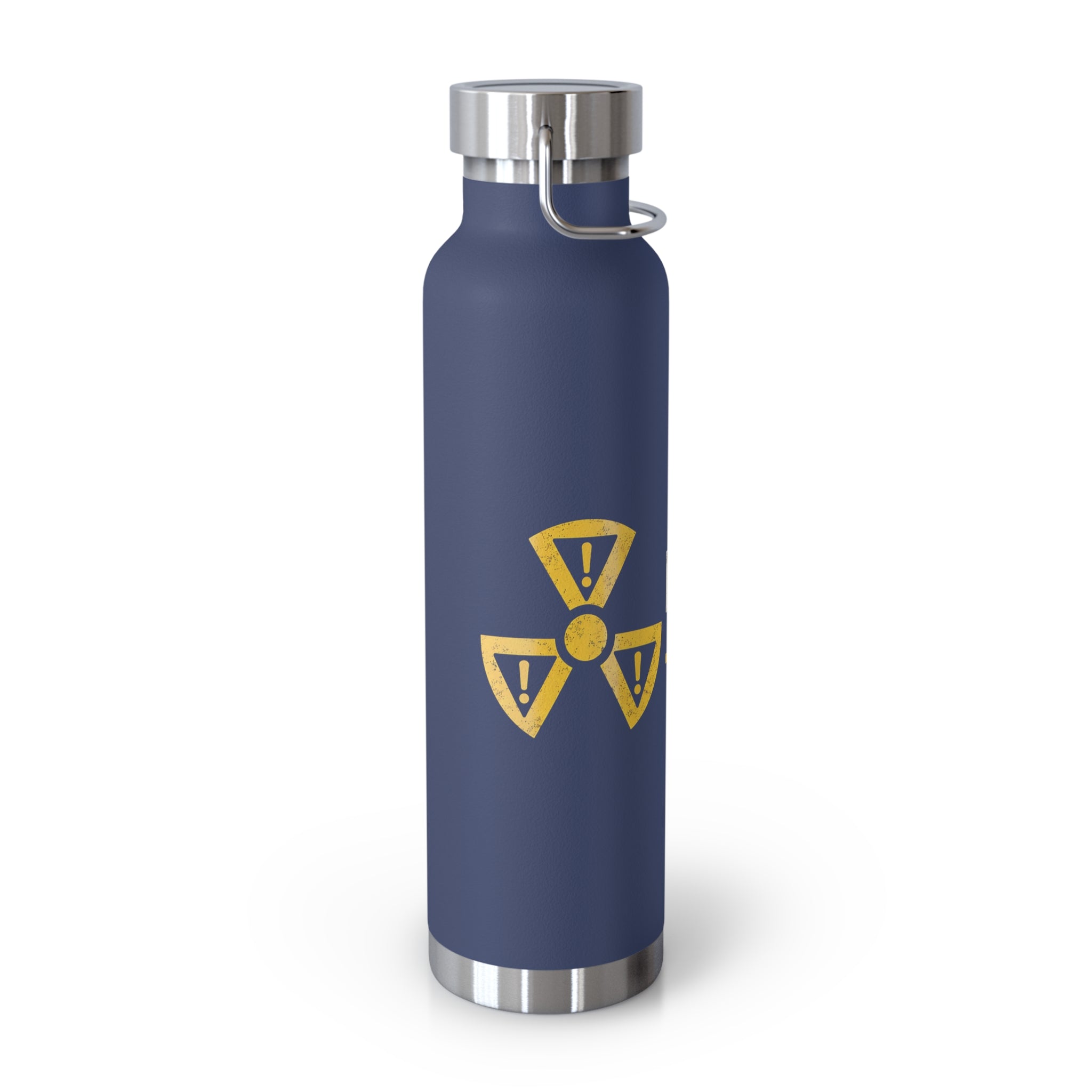 Insulated 22oz Water Bottle — 'Discretion Advised' Radiation Icon Stainless Vacuum Bottle