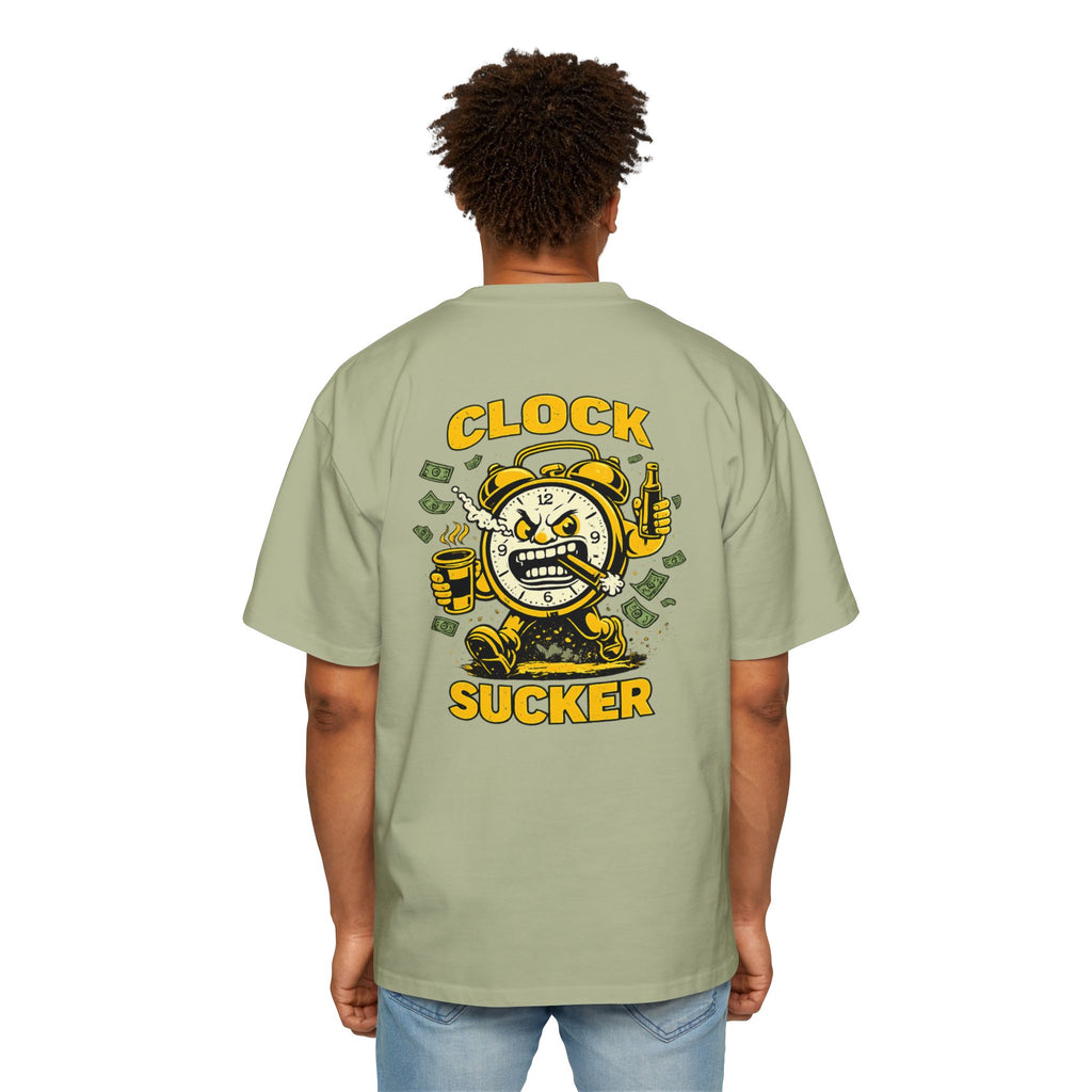 Clock Sucker Graphic Tee — Bold Retro Alarm Clock Design