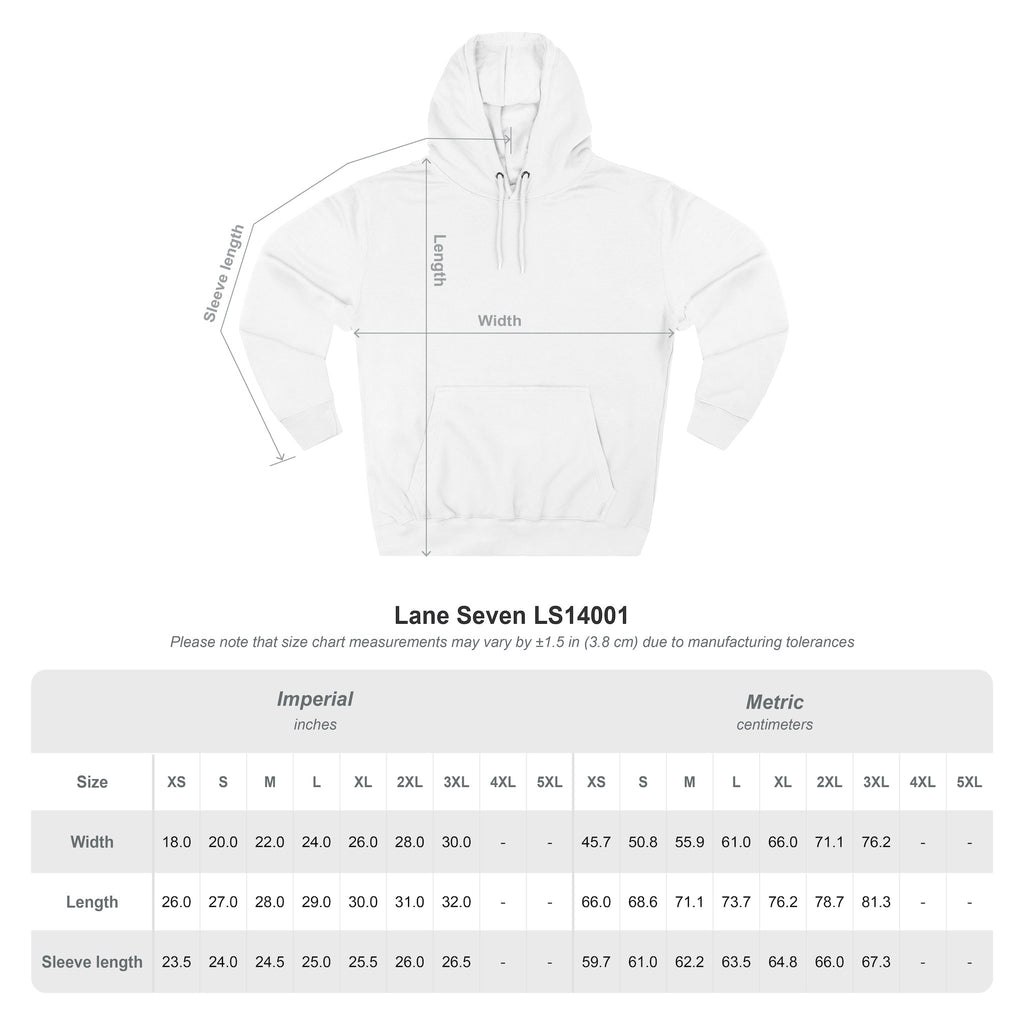 Three-Panel Fleece Hoodie — Vintage Worker vs. Rich Illustration Pullover