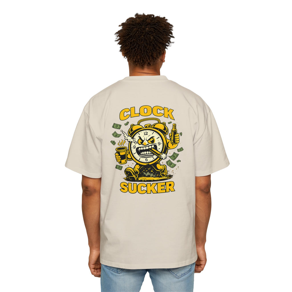 Clock Sucker Graphic Tee — Bold Retro Alarm Clock Design