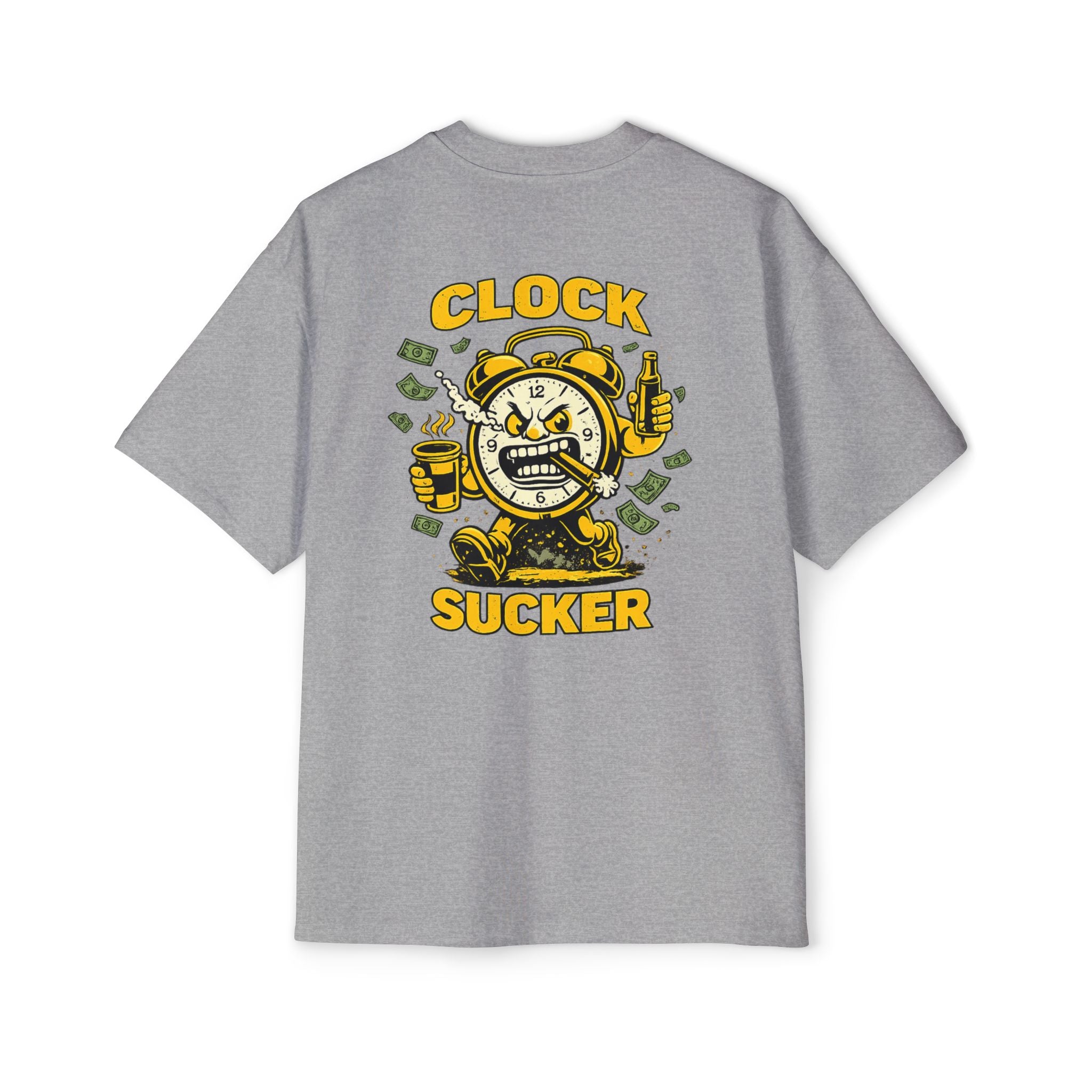 Clock Sucker Graphic Tee — Bold Retro Alarm Clock Design