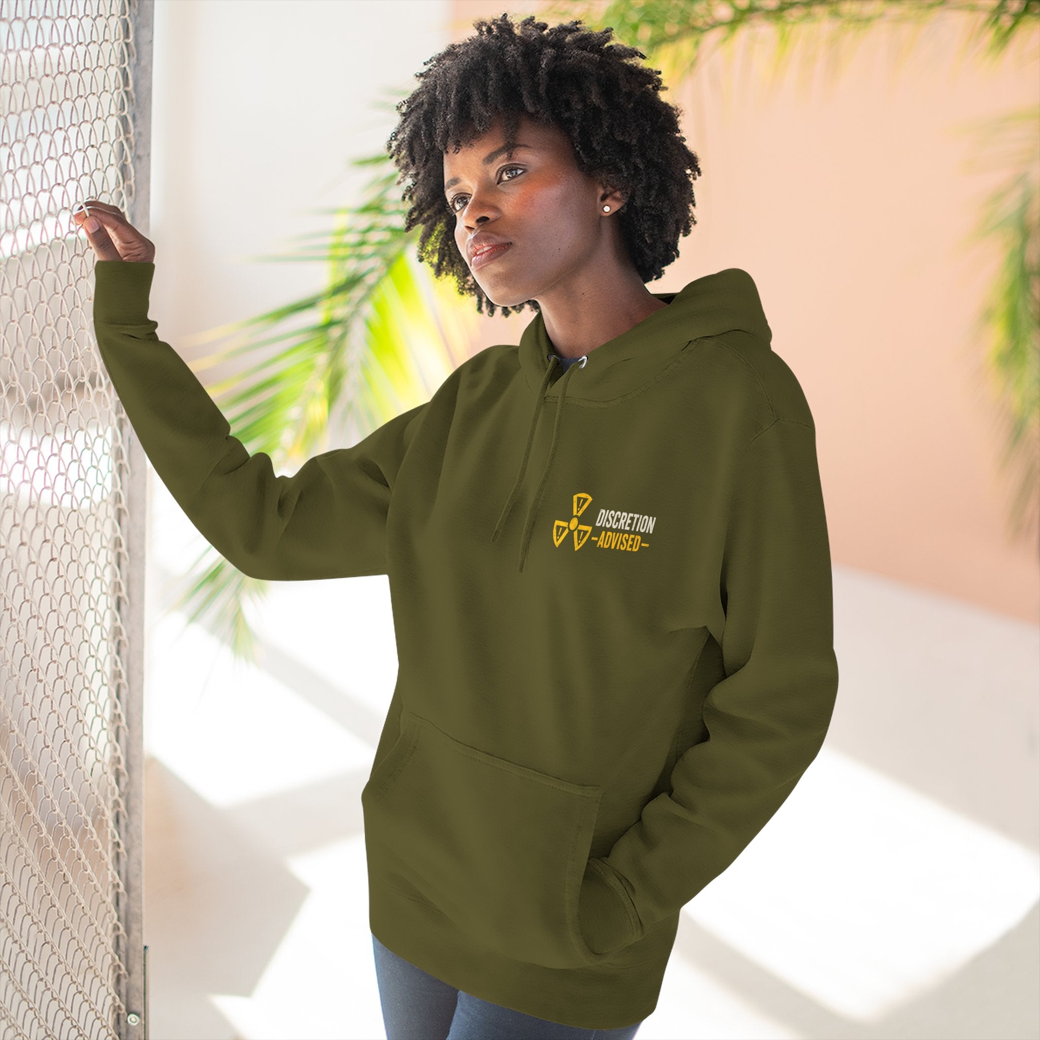 Three-Panel Fleece Hoodie — Vintage Worker vs. Rich Illustration Pullover