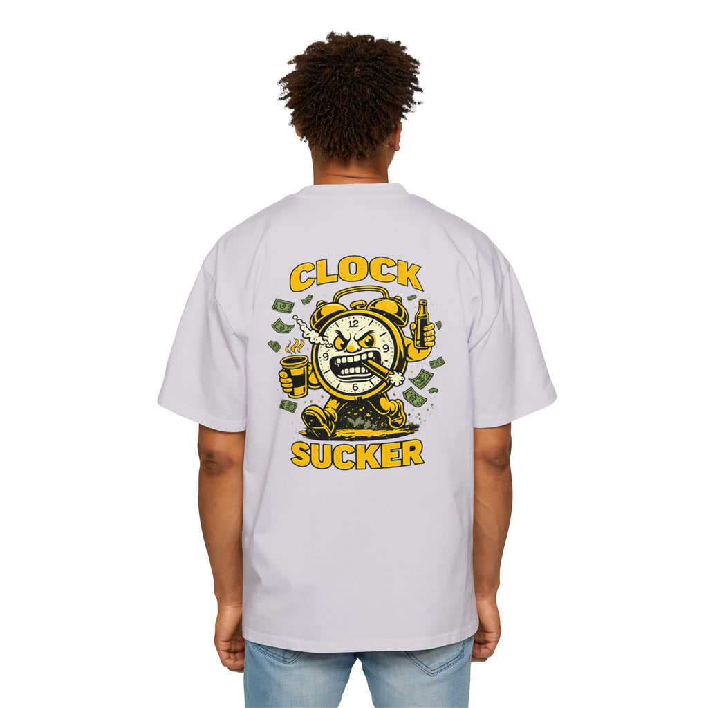 Clock Sucker Graphic Tee — Bold Retro Alarm Clock Design