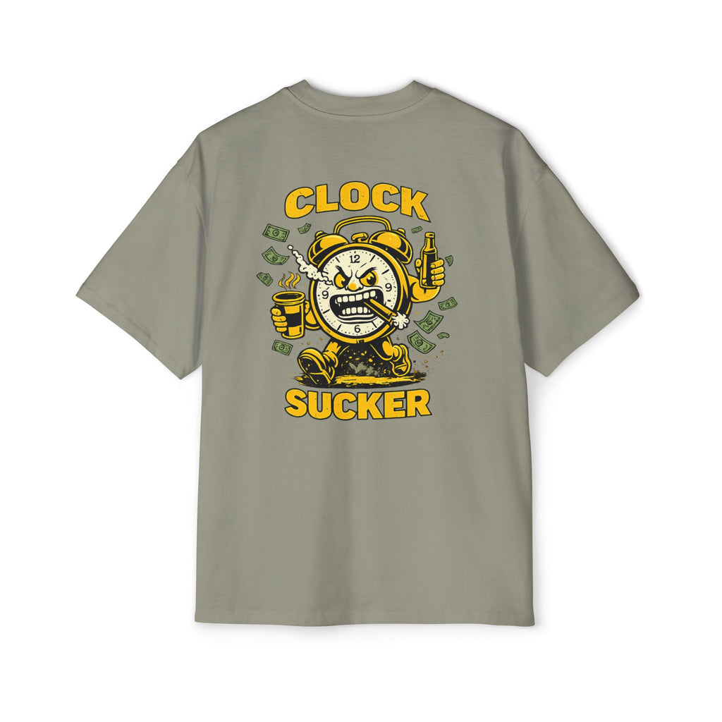 Clock Sucker Graphic Tee — Bold Retro Alarm Clock Design