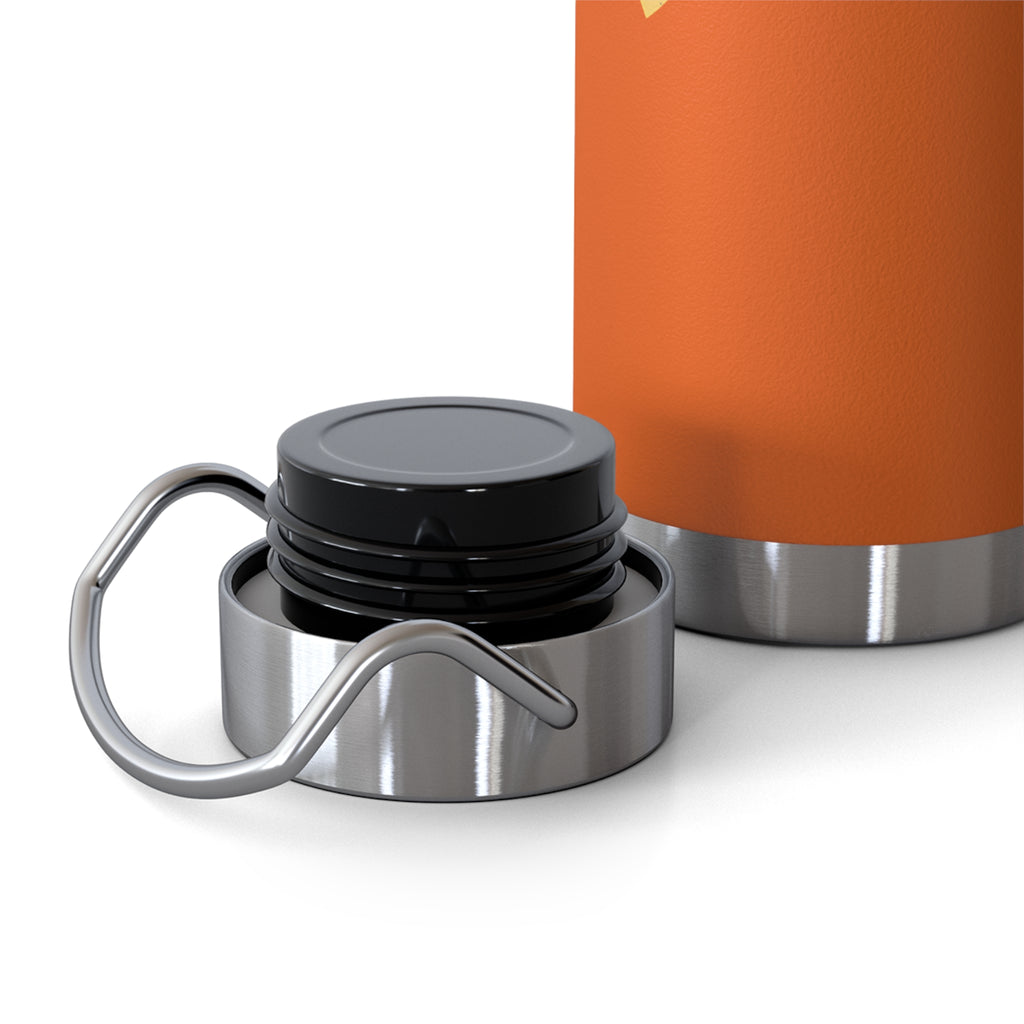 Insulated 22oz Water Bottle — 'Discretion Advised' Radiation Icon Stainless Vacuum Bottle