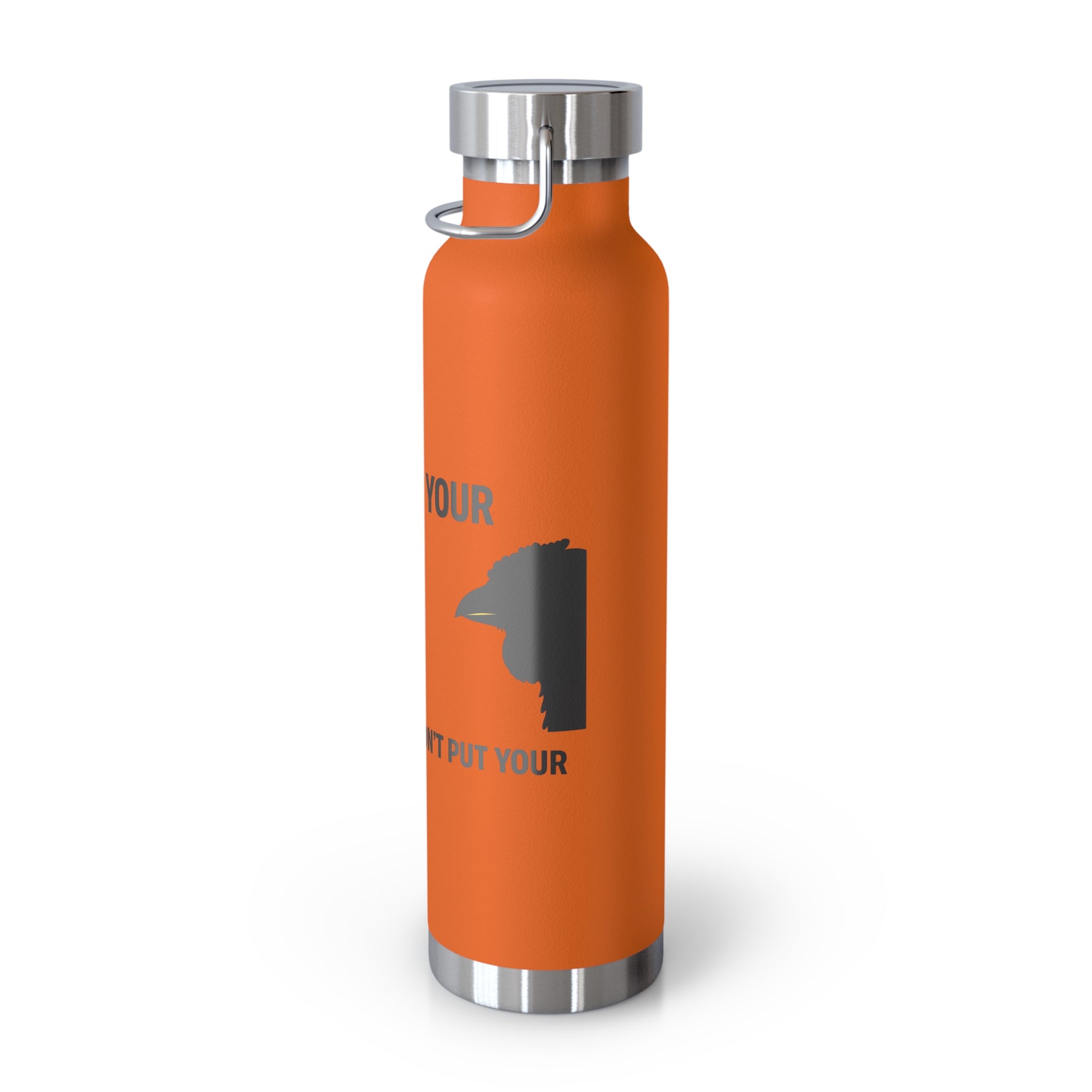 Insulated 22oz Copper Bottle — “Don’t Put Your” Graphic Travel Thermos